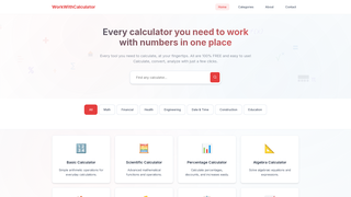 Thumbnail of workwithcalculator.com