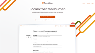 Thumbnail of formrobin.com