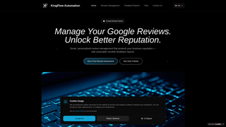 Screenshot of kingflowautomation.com
