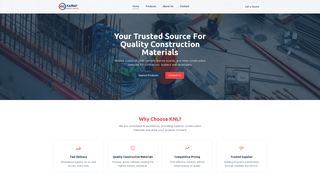 Screenshot of knlbuildingmaterials.com