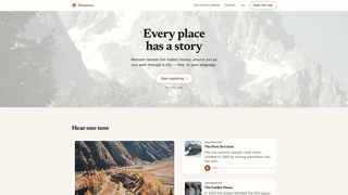 Screenshot of memoromaps.com