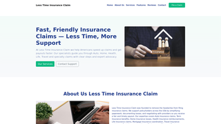 Thumbnail of lesstimeinsuranceclaim.com