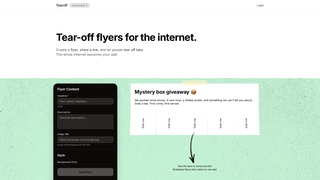 Screenshot of tearoff.app