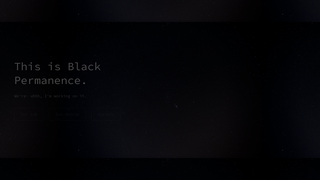 Thumbnail of blackpermanence.com