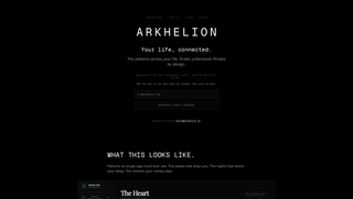 Screenshot of arkhelion.ai