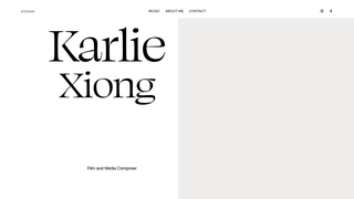 Screenshot of karliexiongmusic.com