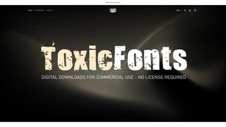Thumbnail of toxicfonts.com