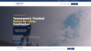 Screenshot of dreamworldservices.com