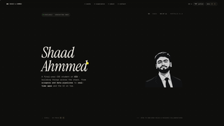 Screenshot of shaadahmmed.com