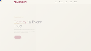 Thumbnail of velvetmargins.com