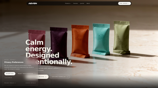 Screenshot of drinkaeven.com