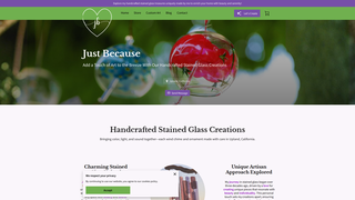 Thumbnail of justbecausestainedglass.com