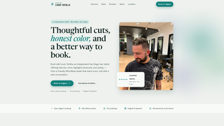 Screenshot of hairbylouistafolla.com