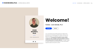Thumbnail of colinmcardleportfolio.com