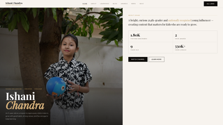 Screenshot of ishanishri.com