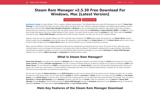 Thumbnail of steamrommanager.com