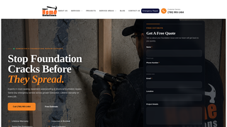 Screenshot of foundationrepairsedmonton.com