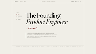 Screenshot of pratosh.dev