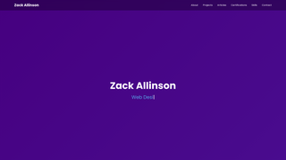 Thumbnail of zackallinson.com