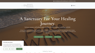 Thumbnail of peacewithinwellbeing.com
