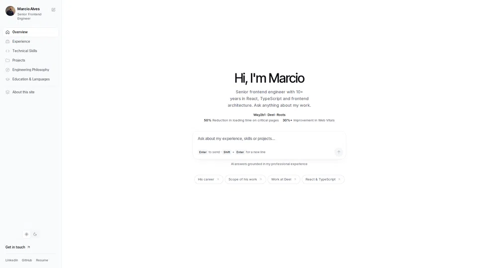 Site preview