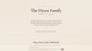 Screenshot of hytenfamily.com