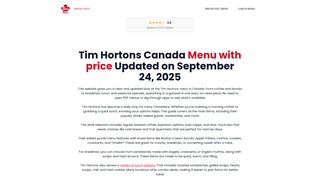 Thumbnail of tim-hortons-menu.com