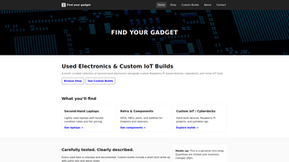 Thumbnail of findyourgadget.org