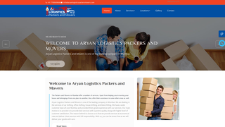 Thumbnail of aryanlogisticspackersmovers.com
