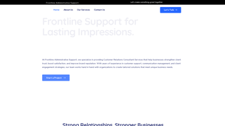 Thumbnail of frontlineadministrativesupport.com