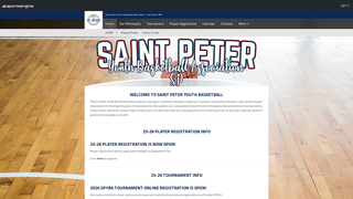 Thumbnail of stpeteryouthbasketball.org