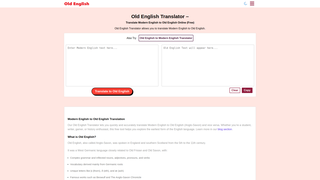 Thumbnail of oldenglishtranslate.com