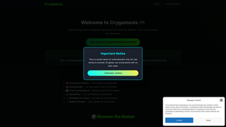 Thumbnail of crygamesis.com