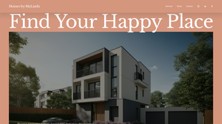 Screenshot of homesbymalinda.com