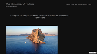Screenshot of deepbluesailingandfreediving.com