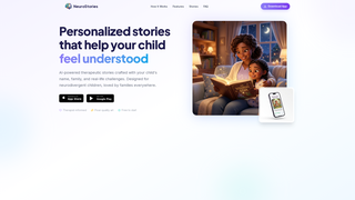Screenshot of neurostories.net