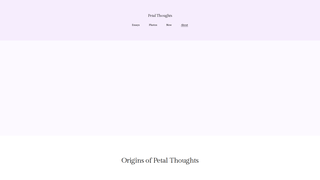 Thumbnail of petalthoughts.com