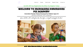 Thumbnail of increasing-dimensions.org