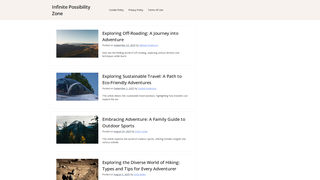 Thumbnail of infinitepossibilityzone.com
