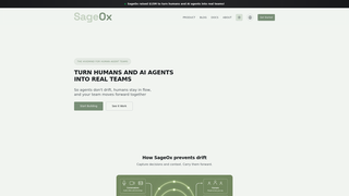 Screenshot of sageoxai.com