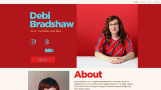 Screenshot of debibradshawcomedy.com