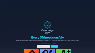Screenshot of campaignally.ai