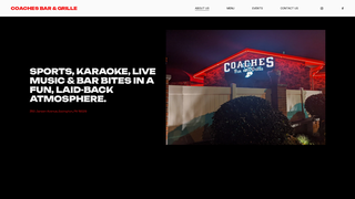 Screenshot of coachesbargrille.com