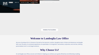 Screenshot of lamboglialaw.net