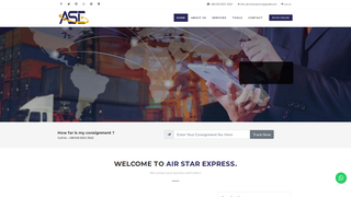 Screenshot of airstarexp.com