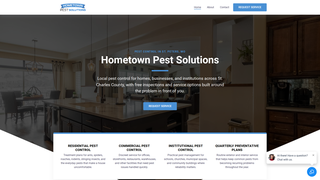 Screenshot of pestcontrolhometown.com