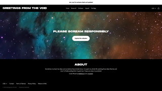 Thumbnail of manygreetingsfromthevoid.com