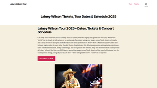 Thumbnail of laineywilsontour.net