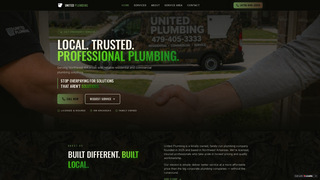 Screenshot of unitedplumbingar.com