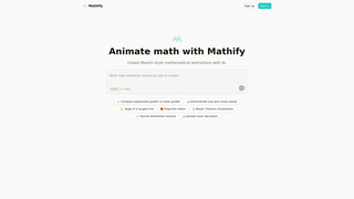 Screenshot of mathify.dev